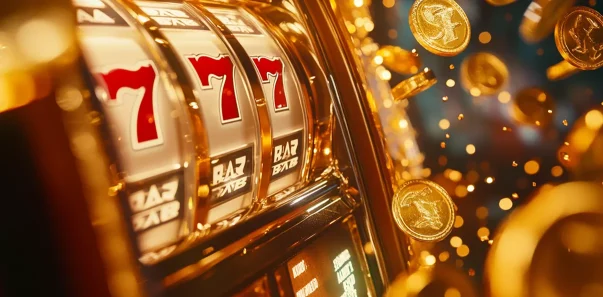 Aparat de slot cu simbolul 7 și monede aurii – AdmiralBet